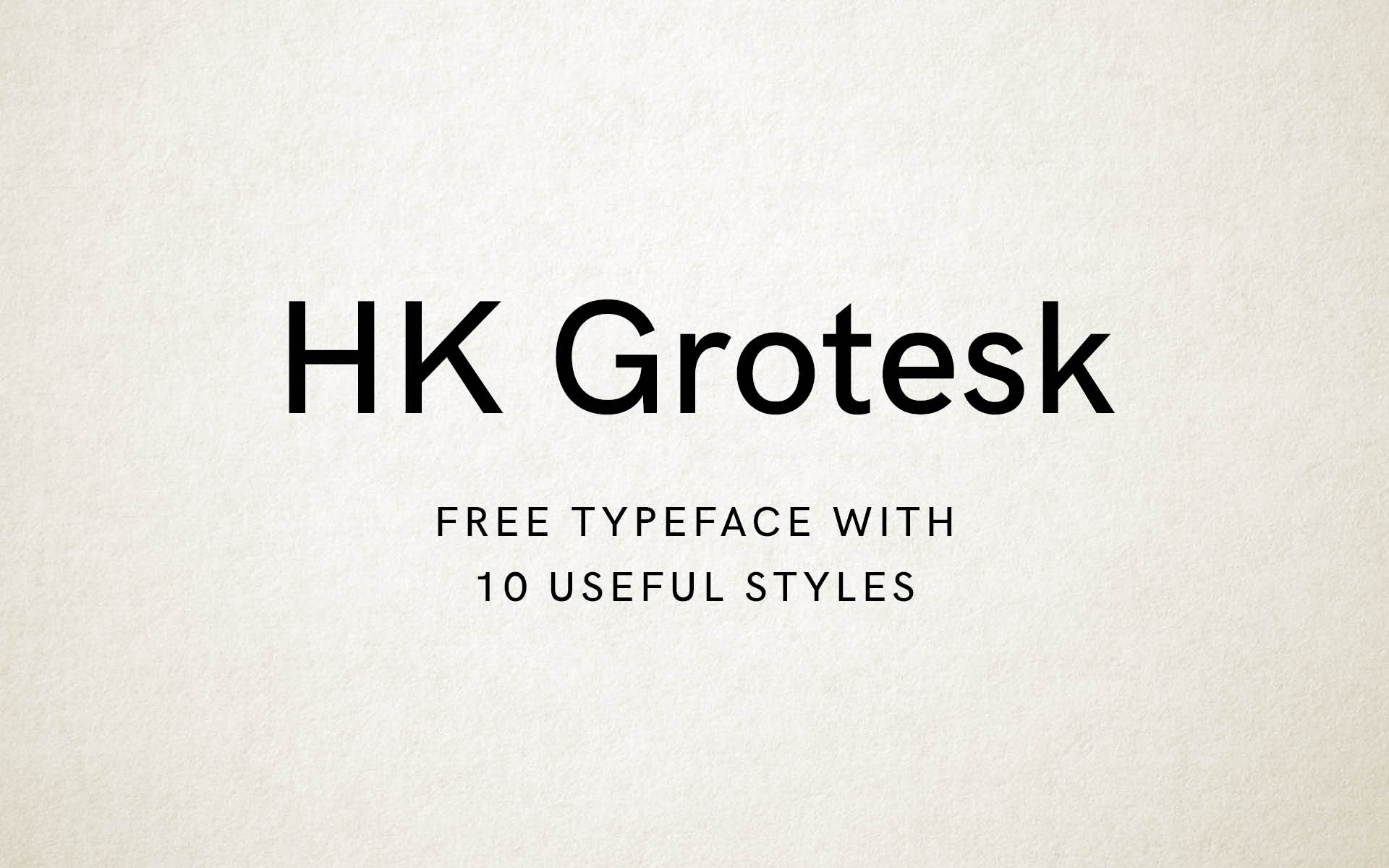 hk grotesk font vk